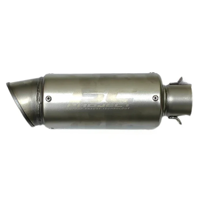 اگزوز کوتاه دهن گشاد موتورسیکلت SC مدل SILVER