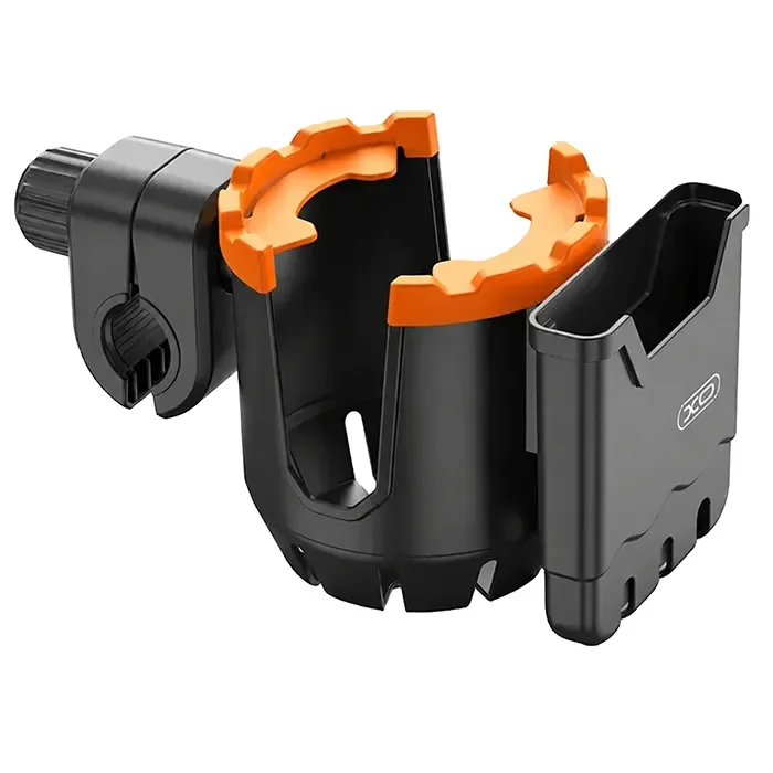 هولدر موبایل و لیوان رو فرمانی UNIVERSAL مدل PJ129 BLACK ORANGE