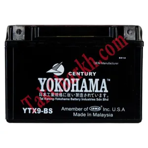 باتری موتورسیکلت یوکوهاما مدل YTX9- موتور استارتی
